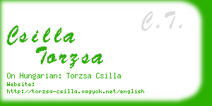 csilla torzsa business card